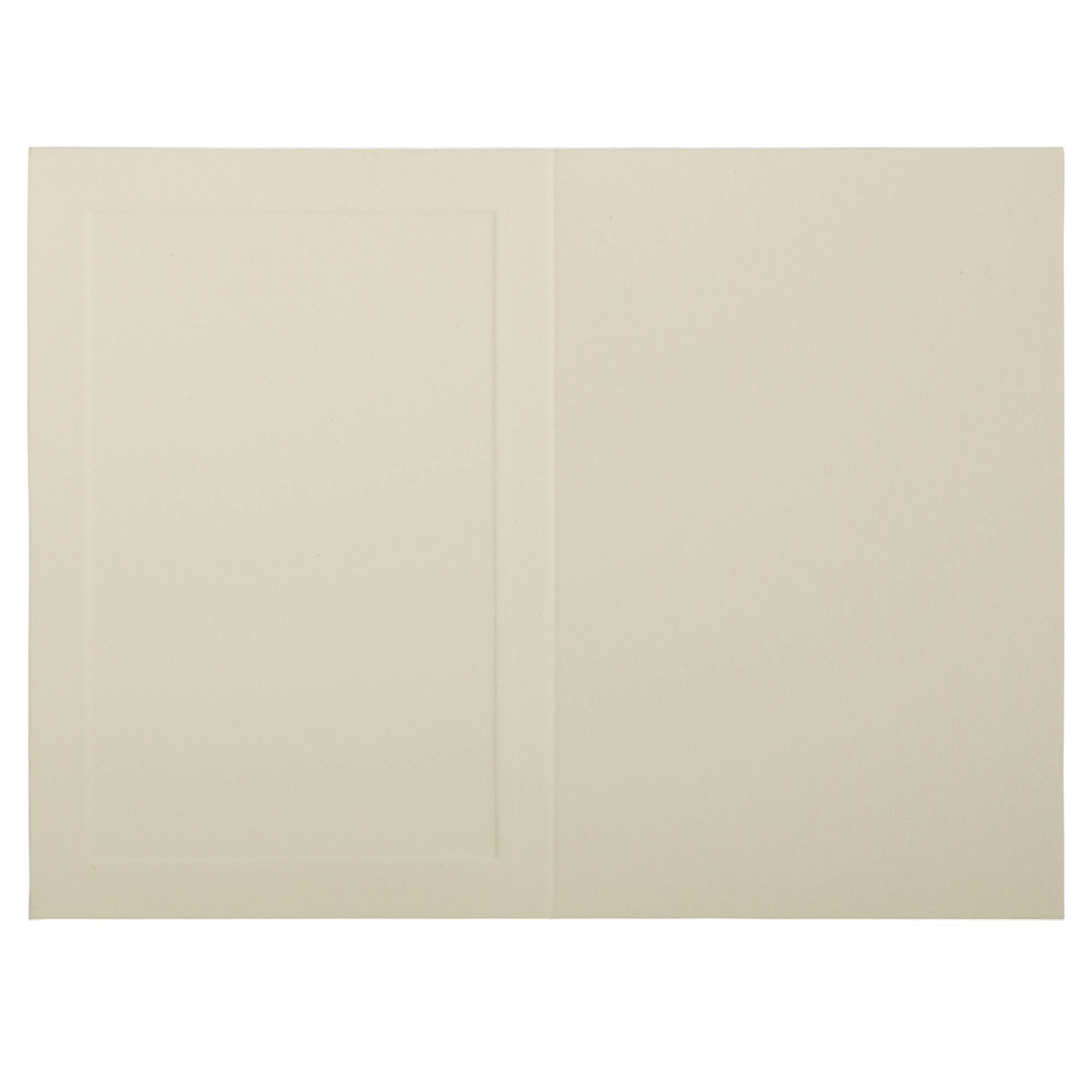 JAM Paper 3.5" x 4.875" Strathmore Ivory Wove Panel Blank Foldover Cards